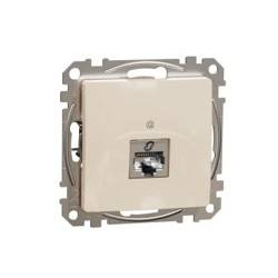 Gniazdo komputerowe rJ45 kat.5e STp beżowy IP20 SDD112451S Sedna Design Schneider electric