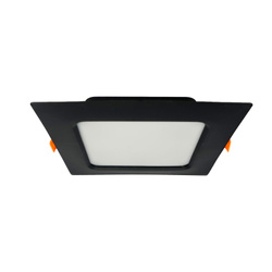 Süllyesztett LED lámpatest ALEXIS-SQ 18W 1660lm IP20 CCT négyzet alakú fekete | HOROZ