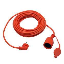 Kerti hosszabbító narancssárga 15 m (3×1,5 mm²) IP44 Schuko aljzattal | 800.815.100 | HOROZ