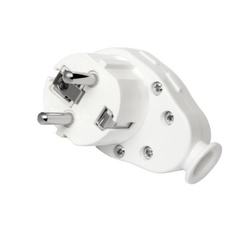 360°/45°-ban elforgatható, földelt csatlakozó 16 A/250 V, Fehér WT-07 Elgotech