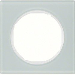 Berker R.3 Egykeretes, fehér edzett üveg 10112209