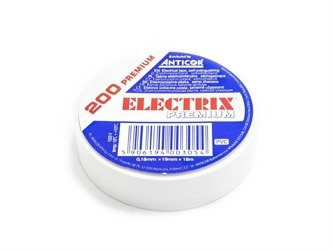 PVC elektromos szigetelő szalag 19x18mm Premium Anticor 200 fehér