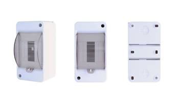 S3 (1x3) felszíni elosztó sapkával / N+PE csatlakozóblokk nélkül IP40