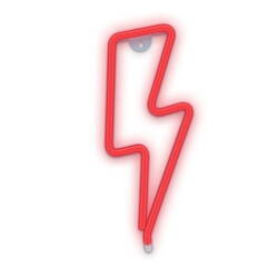 Neon LED fali lámpa PIORUN piros denevér + USB FLNEO6 T-90828 PLASTROL