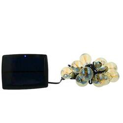 Fényfüzér 5.5m kültéri + 10 izzó G40 arany napelemes IP44 T-90808 PLASTROL