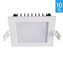 LED mennyezeti süllyesztett mennyezeti lámpatest Gobby downlight 14W szögletes fehér alumínium Italux TH0750 14W 1200LM 3000K S.WH