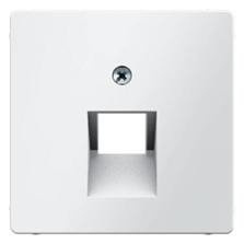 Berker Q.1 Tábla egyetlen távközlési aljzathoz, hófehér, bársony 14076089