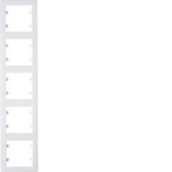 HAGER LUMINA SOUL WL5150 5-ÖS FEHÉR KERET FÜGGŐLEGES ELHELYEZÉSSEL IP20