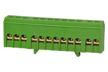 Védőszalag 12-mod. 12x16mm2 IP20 zöld F-electro