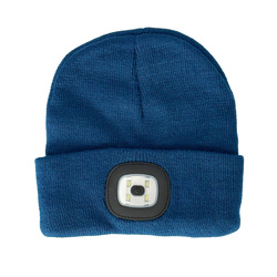 Munkasapka LED-es zseblámpával Hager tengerészkék