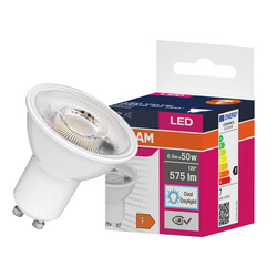 Osram Value PAR16 műanyag ház/6,9W/575lm/6500K/GU10/230V/120fok/83lm/W LED spot izzó