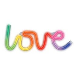 Neon LED fali lámpa RGB LOVE FLRN01 + távirányító T-00453 PLASTROL