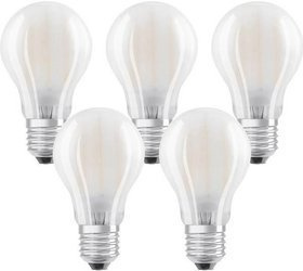 Osram Base matt üveg búra, 7W, 806lm, 2700K, E27 LED körte izzó 5 db