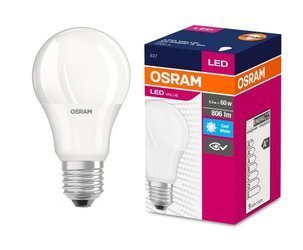 Osram VALUE normál körte formájú, nem szabályozható LED izzó, E27, 60W, 4000K