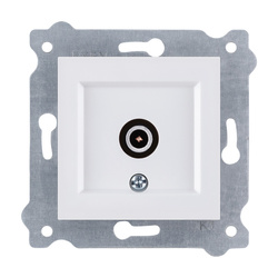 TV csatlakozó aljzat szűrővel Fehér 260/01E EXEN