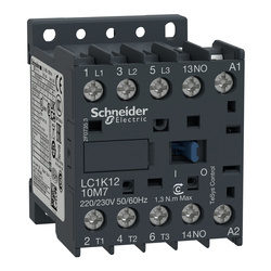TESYS LC1K AC MÁGNESKAPCSOLÓ 12A, 1 ZÁRÓ, AC, 230VAC TEKERCSFESZÜLTSÉG LC1K1210P5 SCHNEIDER ELECTRIC