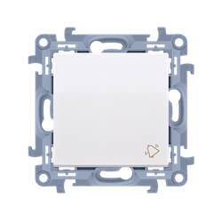 Csengő nyomógomb (modul) 10AX 250V fehér Simon 10