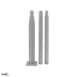 Összecsukható világítóoszlop 3m 160x160mm fi60mm szürke Bemko