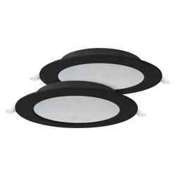 LED beépíthető AURA PRIZMA dupla csomag 2x12W fekete 4200K | 425.011.012 | HOROZ