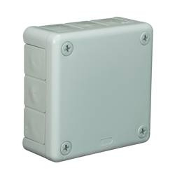 Hermetikus csatlakozódoboz üres 98x98x42 szürke VP-41 csatlakozók nélkül 4 csavaros fedél IP55
