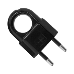 Lapos leszerelhető dugó fogantyúval, fekete, Elgotech