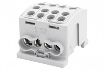 HLK 100A-4 terminál (1x25.3x16 / 1x25.3x16)- szürke F-elektro