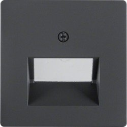 Berker Q.1 / Q.3 Középső elem az Egyesült Arab Emírségek 2 részes csatlakozóaljzatához. antracit / bársony 14096086
