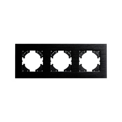 3-as alumínium keret fekete, ViP ViPlast