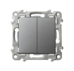 Kétirányú kapcsoló SZAFIR gyertyatartó kapcsoló szürke Ospel