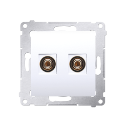 Simon 54 Premium Fehér, szimpla hangszóró aljzat (moduláris) DGL2.01/11