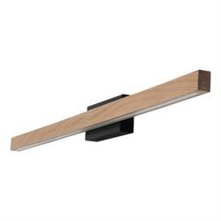 Aqua Viva fali lámpa 1xLED 24V Integrált 12W Fekete/olajozott tölgy IP44 Britop