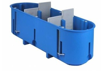 Üreges fali doboz üreges falakhoz, gipszkarton 3 x 60 mm, mély, 3-szoros MULTIBOX Simet P3x60D