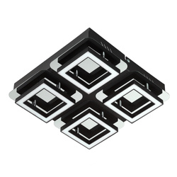 LIKYA-4 mennyezeti felületre szerelhető lámpatest 4x5W 1200lm 4000K IP20 króm | HOROZ