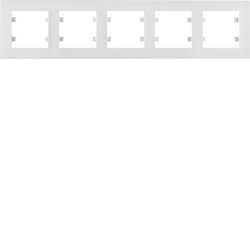 HAGER LUMINA INTENSE WL5750 5-ÖS FEHÉR KERET VÍZSZINTES ELHELYEZÉSSEL IP20