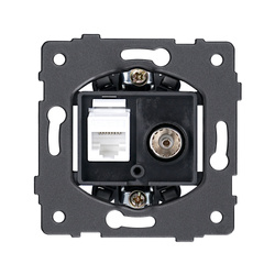 TV + RJ45 aljzatmechanizmus, ViPlast