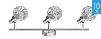 Fényszóró mennyezeti fali lámpa Brama 3 fényforrás szalag díszgömb króm Italux HP-710AG-03-8008IU