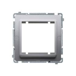 Adapter 45 × 45 mm-es szabványos szerelvényekhez acél inox Simon Basic BMA45M/21