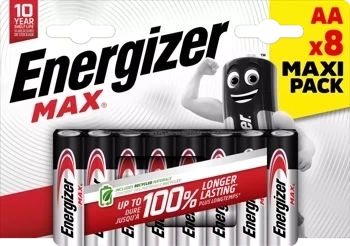 Alkáli elem AA MAX Energizer R6 LR6 1.5V (8 db-os buborékcsomagolás)