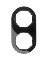 R.Classic Ramka czarna, połysk, 2-krotna  Berker