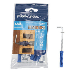 Univerzális csap 4ALL 8x40 mm 8x40 mm-es szöghoroggal műanyag zacskóban 8 db.