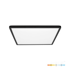 LED mennyezeti lámpa NIVERA SQUARE 24W 3CCT 3000/4000/6000K IP54 fekete négyszögletes Kobi Premium