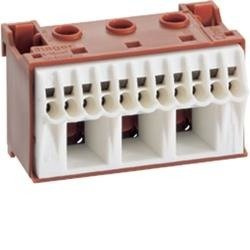 HAGER KN14P SORKAPOCS, QUICKCONNECT, N, 14 CSATLAKOZÁS BARNA