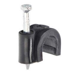 Kábeltartó FLOP fi7 fekete csomag 100db H.7005C Pawbol