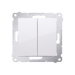 Simon 54 Premium Fehér csillárkapcsoló (moduláris) X csavaros csatlakozók, DW5A.01/11