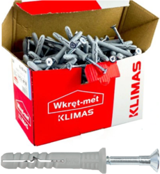 Gyors szerelési dübelek 6x40 csomag 200db SM-06040 Csavar-fém