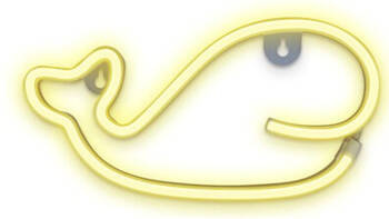 Neon LED fali lámpa MULTIORY meleg fehér denevér + USB FLNEO9 T-90842 PLASTROL