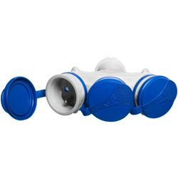 Háromszoros elosztó hermetikus burkolattal, 3x2p+Z, IP54 W-01153 PLASTROL