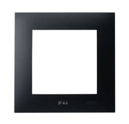 Egyetlen keret kapcsolókhoz IP-44 SZAFIR Fekete Ospel SZAFIR Fekete Ospel