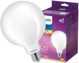LED izzó G120 E27 13W =120W 2700K 2000lm gömb Philips
