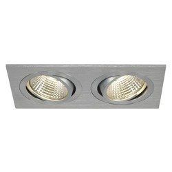 Lefelé világító lámpa Új TRIA II LED DL alu csiszolt, 2x6W, 38°, 3000K SLV 113926